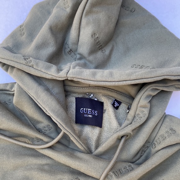 New GUESS Astra Crop Hoodie SZ XS - Picture 6 of 6